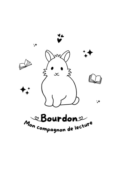 Pochette à livre - Gravure à thème