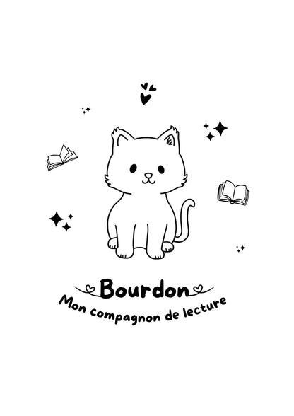 Pochette à livre - Gravure à thème