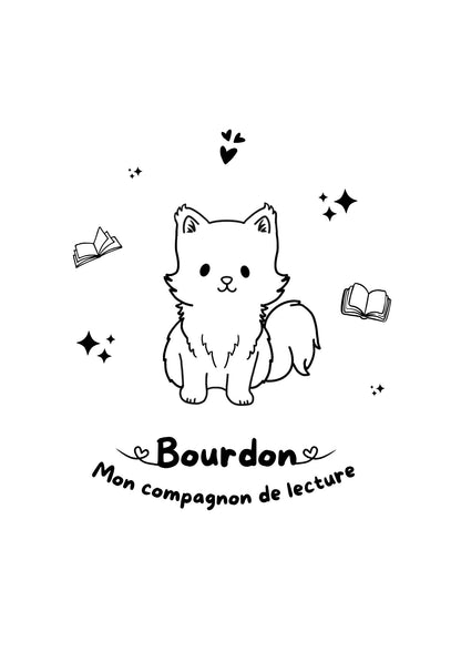 Pochette à livre - Gravure à thème