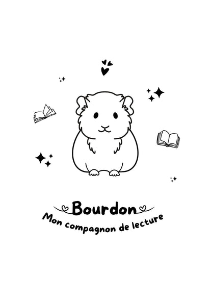 Pochette à livre - Gravure à thème