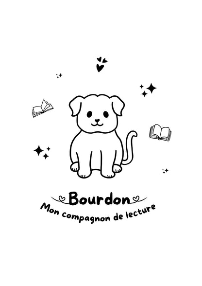 Pochette à livre - Gravure à thème