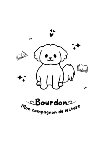 Pochette à livre - Gravure à thème