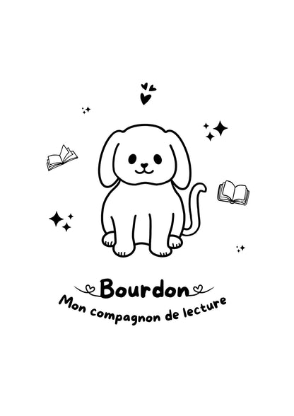 Pochette à livre - Gravure à thème