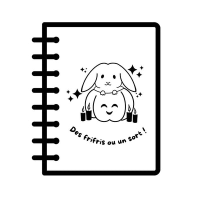 Cahier KRAFT gravé - LAPIN