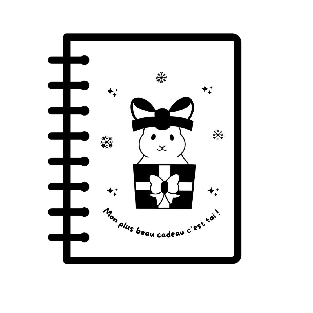 Cahier KRAFT gravé - LAPIN