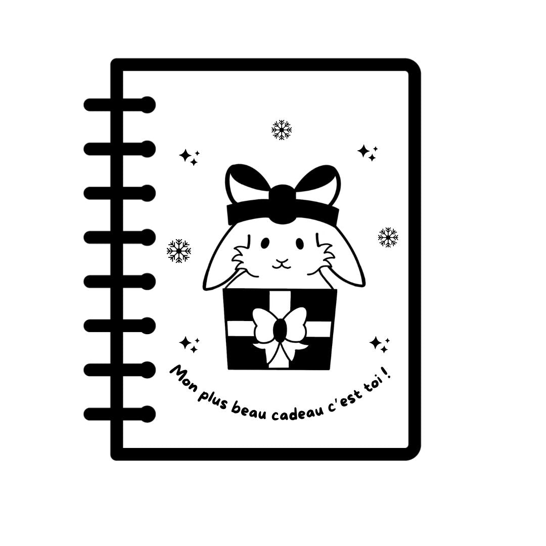 Cahier KRAFT gravé - LAPIN