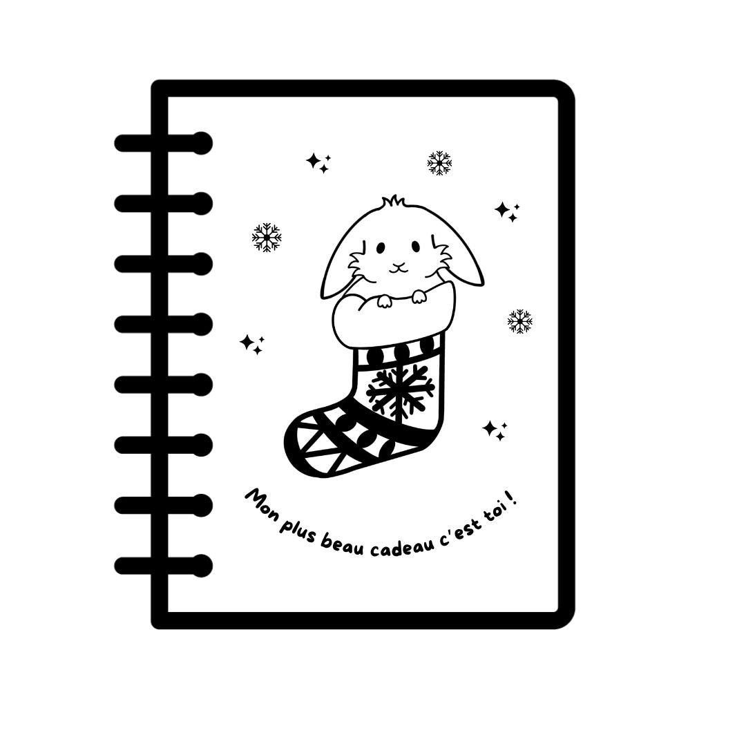 Cahier KRAFT gravé - LAPIN