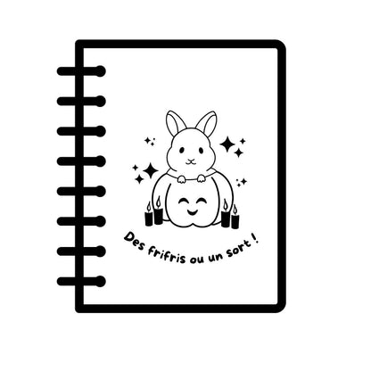 Cahier KRAFT gravé - LAPIN