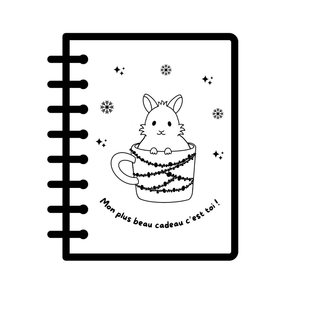 Cahier KRAFT gravé - LAPIN