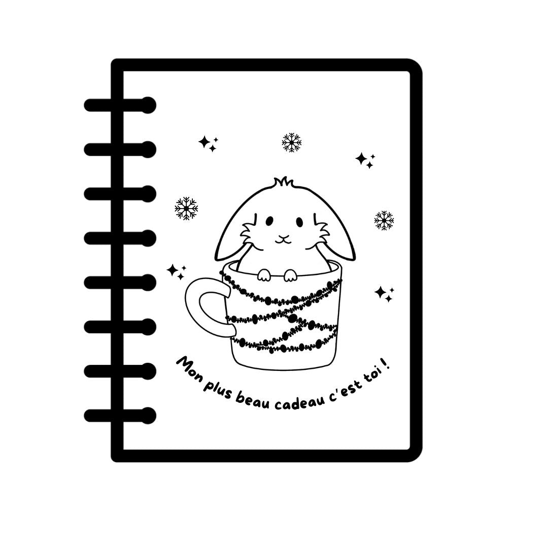 Cahier KRAFT gravé - LAPIN