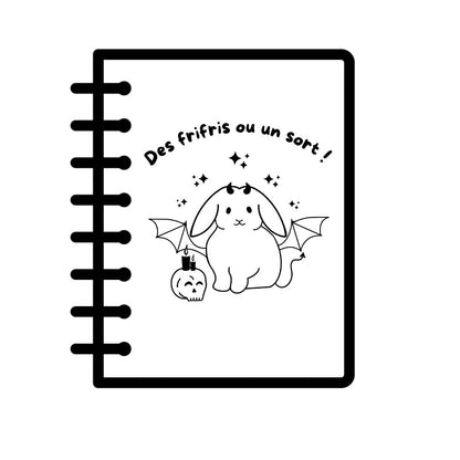 Cahier KRAFT gravé - LAPIN