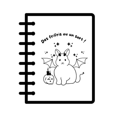 Cahier KRAFT gravé - LAPIN