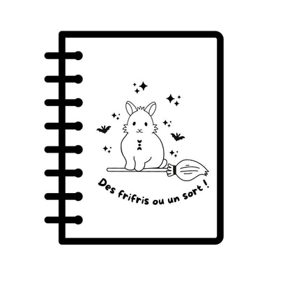Cahier KRAFT gravé - LAPIN