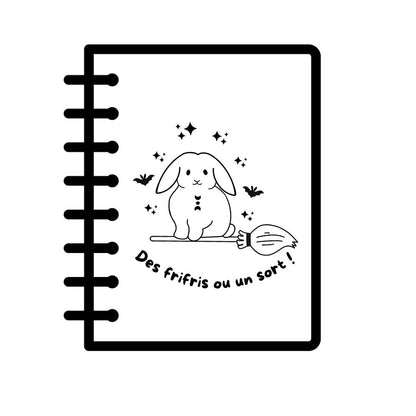 Cahier KRAFT gravé - LAPIN