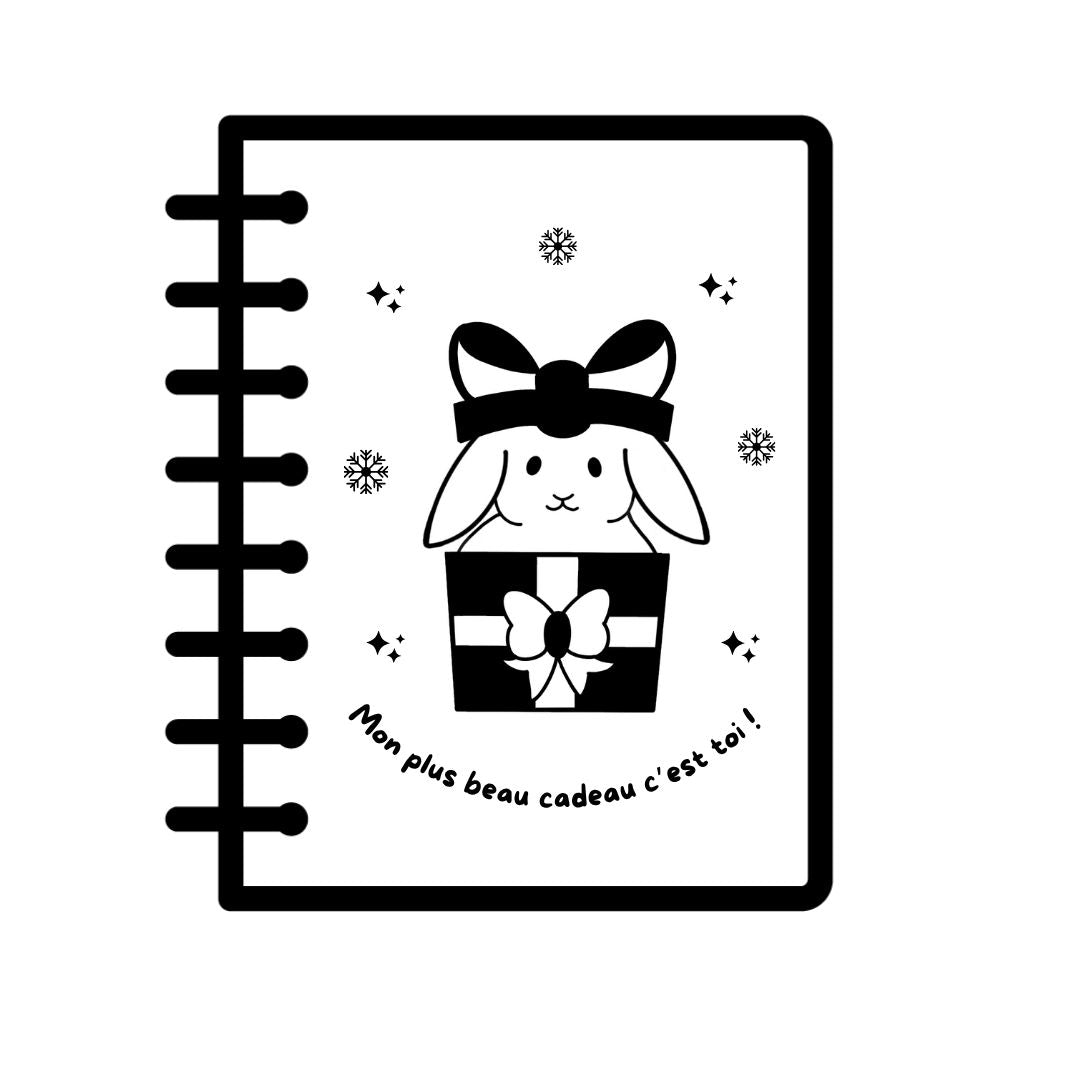 Cahier KRAFT gravé - LAPIN