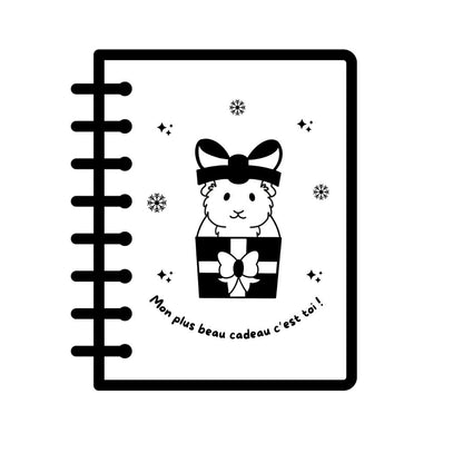 Cahier KRAFT gravé - COCHON D'INDE