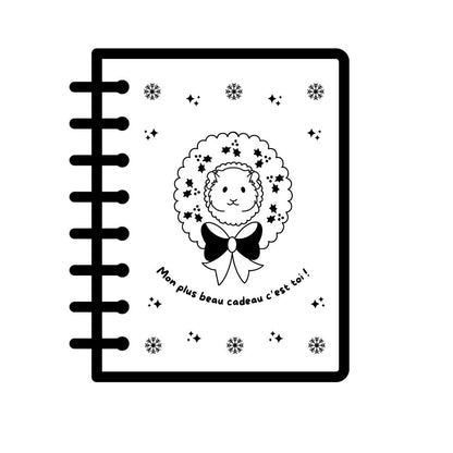 Cahier KRAFT gravé - COCHON D'INDE