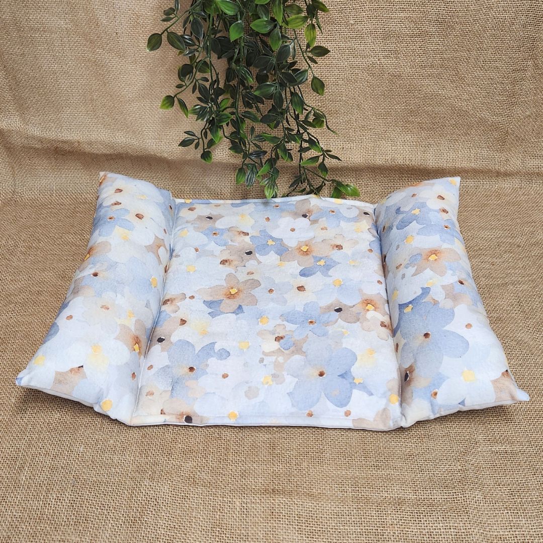 Coussin Grenouille imperméable DUO - Les fleurs bleues