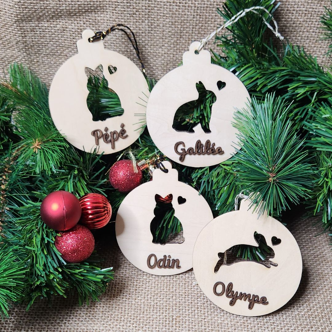 Wooden Christmas suspension - Personalized (Several options)