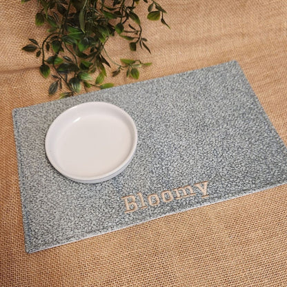 Tapis à gamelle IMPERMEABLE - Velours alvéolé