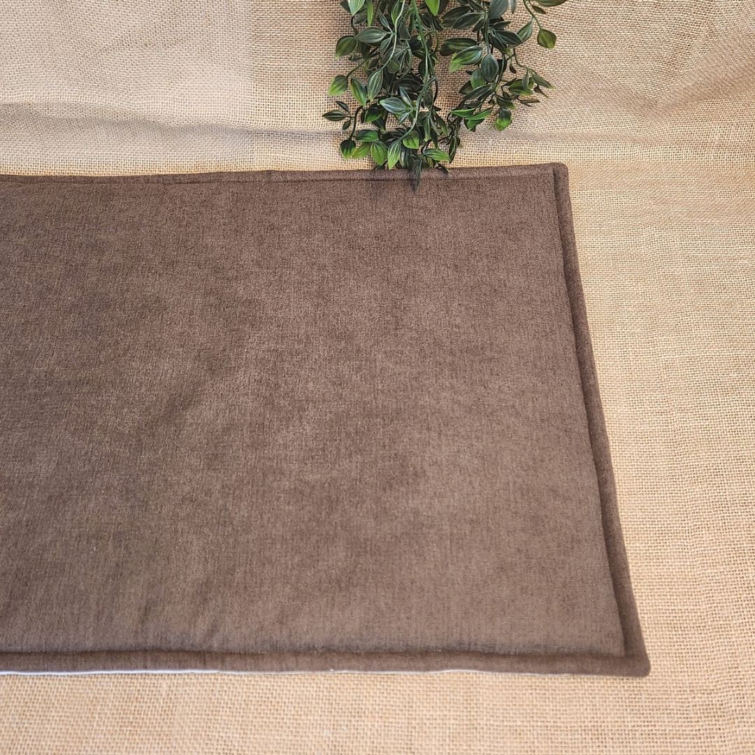 IMPERMEABLE floor mat in beige wool - MEDIUM SIZE