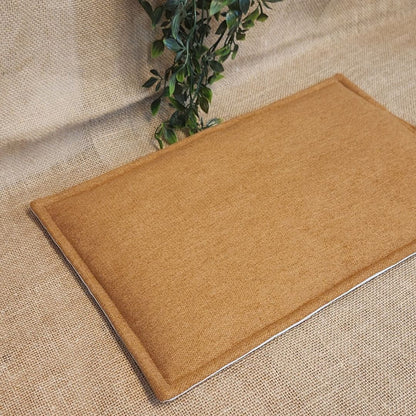 IMPERMEABLE floor mat in beige wool - MEDIUM SIZE