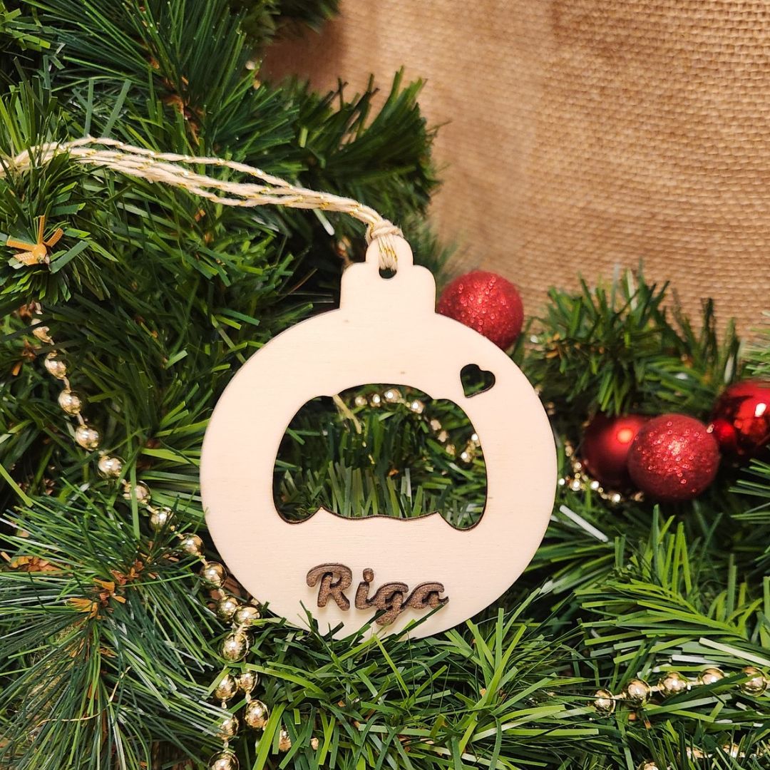 Houten kerstophanging - Gepersonaliseerd (meerdere opties)