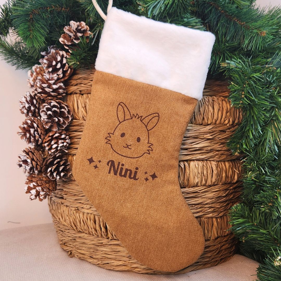 Chaussette de Noël - Gravure personnalisée