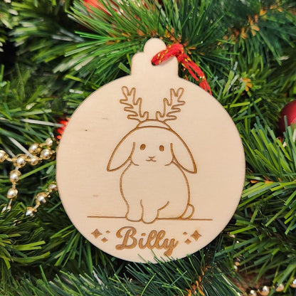 Custom engraved wooden pendant lamp - HBS CHRISTMAS EDITION 2022 (Several options)