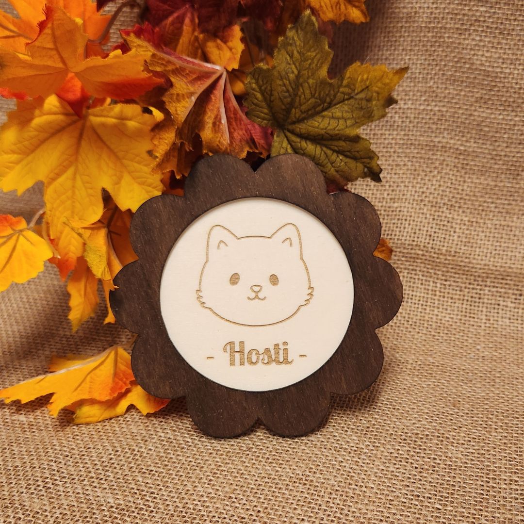 Cadre en bois - Gravure personnalisée