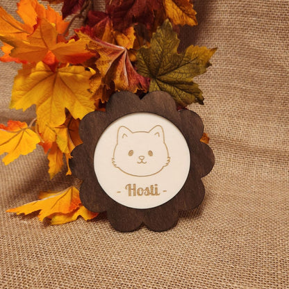 Cadre en bois - Gravure personnalisée