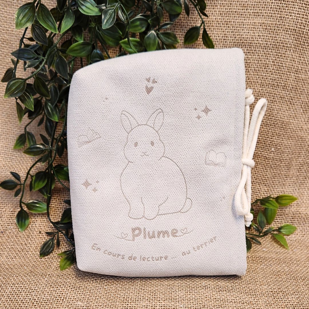 Pochette à livre - Gravure à thème