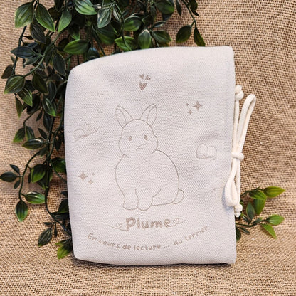 Pochette à livre - Gravure à thème