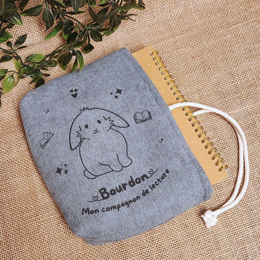 Pochette à livre - Gravure à thème