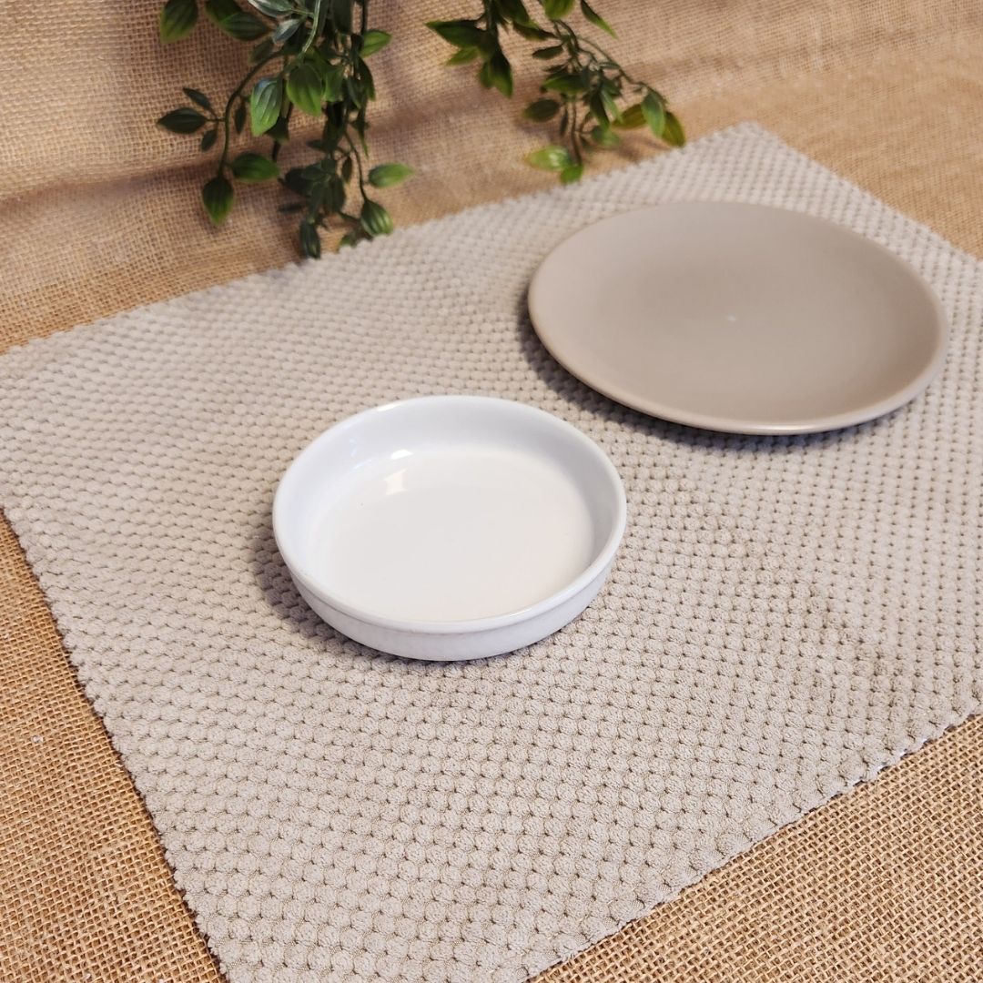 Tapis à gamelle IMPERMEABLE - Velours nid d'abeille
