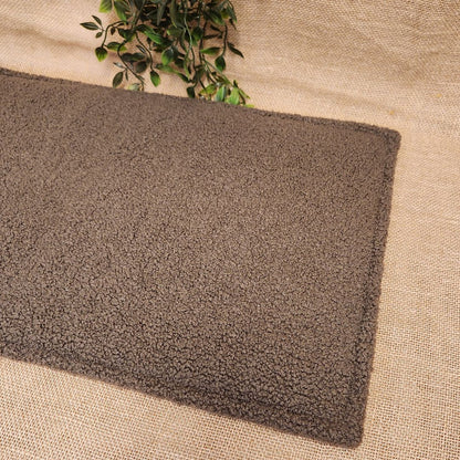 IMPERMEABLE floor mat in beige wool - MEDIUM SIZE